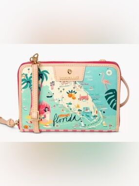 🏝️🦩🌺Florida All-in-One Phone Crossbody by Spartina 449⛱️🦩🏝️